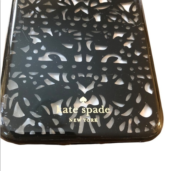Kate Spade NY Black Lace Hummingbird Cage IPhone Case Protection Box 6/7/8 Plus - Picture 4 of 7